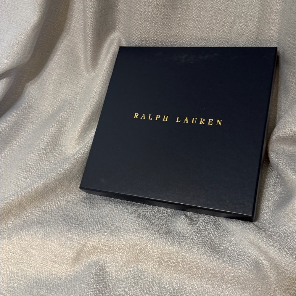Ralph Lauren Navy Gift Box with Gold Logo